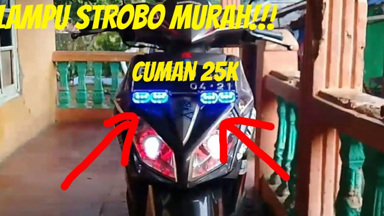 🔴LAMPU STROBO MOTOR|| HANYA 25K||TERANG BANGET!!!