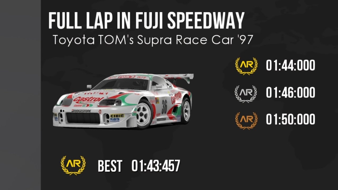 【Assoluto Racing】8th Advanced Chapter | Toyota TOM'S Supra Race Car Fuji Speedway Full Lap
