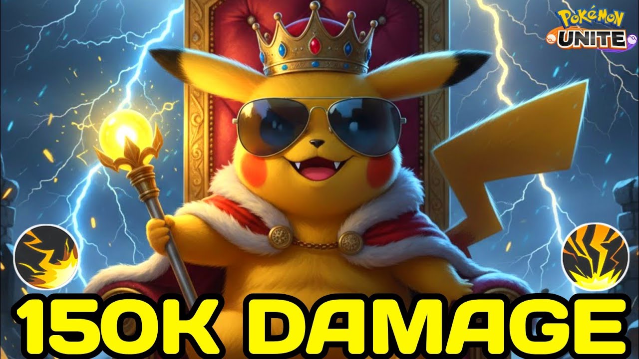 150K DAMAGE ⚡ Don't Underestimate the Main Character of Pokemon World Pikachu ⚡ Pokemon Unite