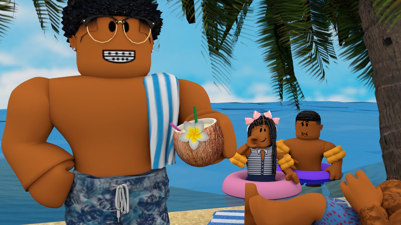 FAMILY SUMMER BEACH DAY! MY TODDLER DROWNED.. CHAOTIC *Roblox Bloxburg Roleplay*