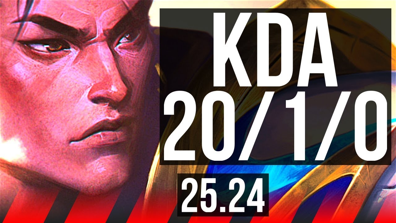 XIN ZHAO vs YONE (TOP) | Good KDA: 20/1/0 | KR Grandmaster | 25.24
