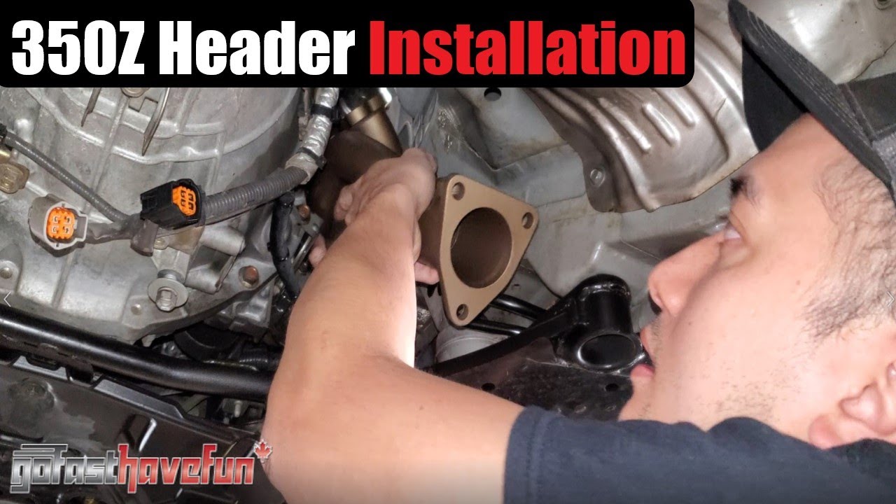 Exhuast Header Installation Nissan 350Z / Infiniti G35 VQ35DE REVUP | AnthonyJ350