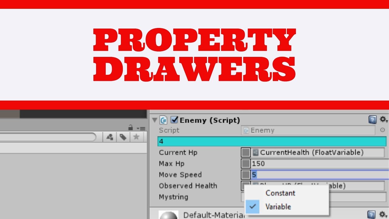 Введение в Unity3D PropertyDrawers &mdash; Настройка инспектора