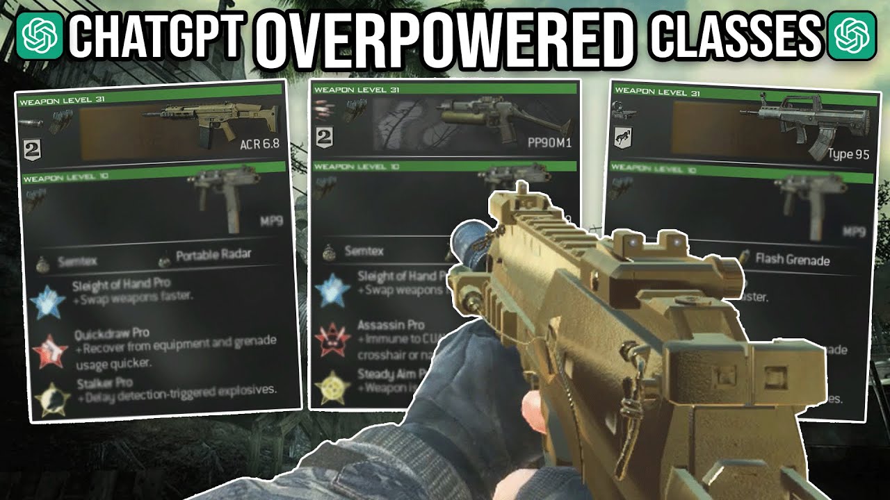 MW3, но ChatGPT делает мои классы СЛИШКОМ СИЛЬНЫМИ.