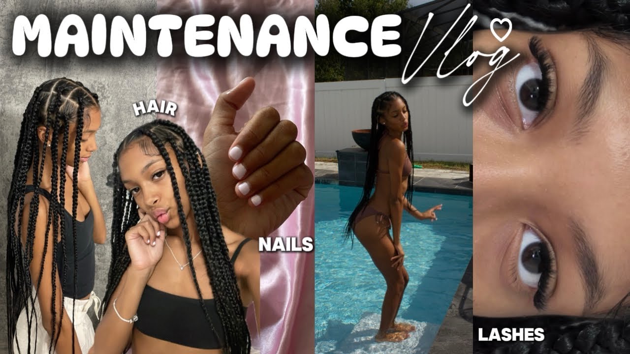 MAINTENANCE VLOG ♡ Let’s Get Cute Again | Hair, Lashes, Nails + Mini Vlog!