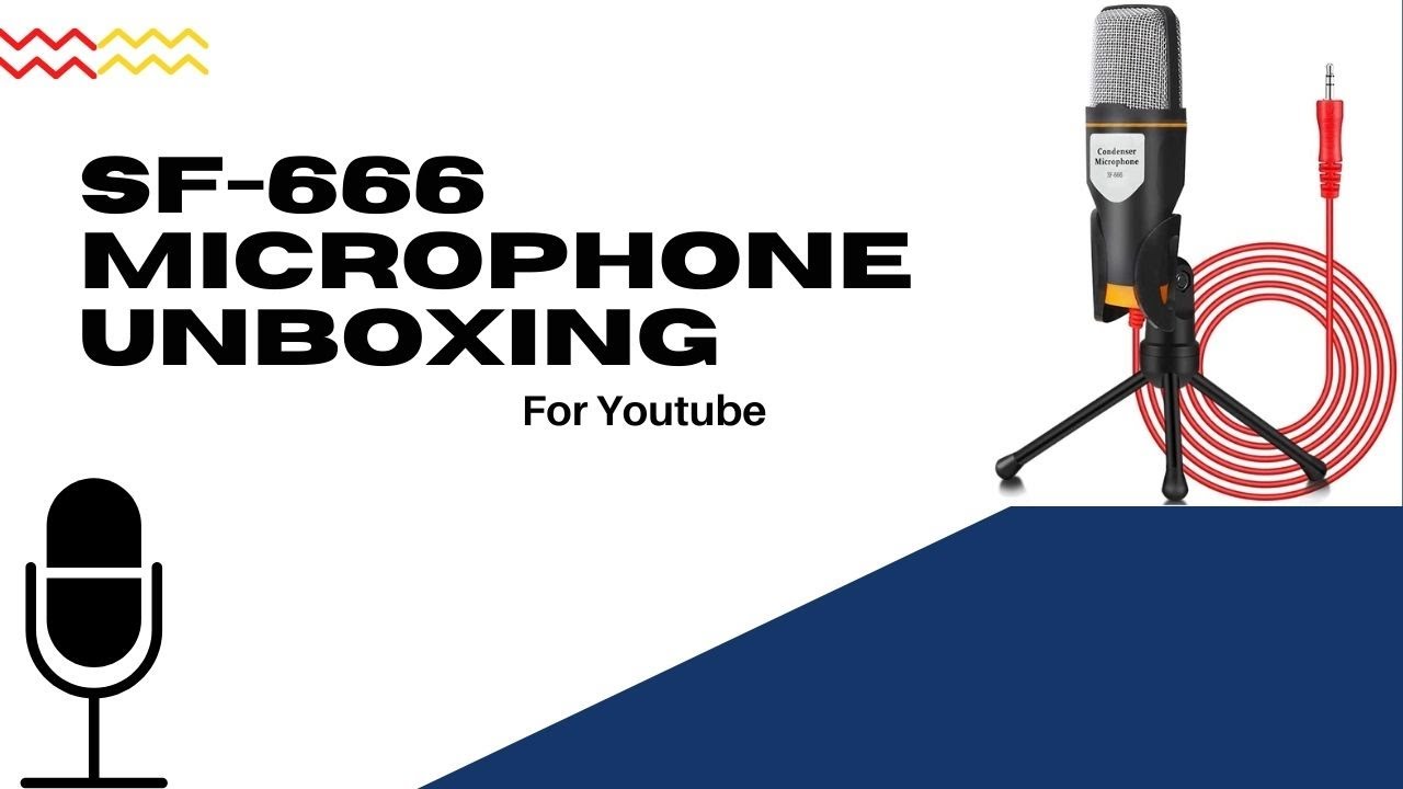 SF-666 Condenser Microphone | Good for Youtube Videos | Compatible with Mobilephone