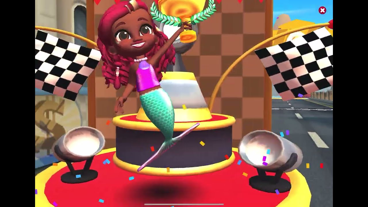 Disney all star racers lucky dime cup Ariel