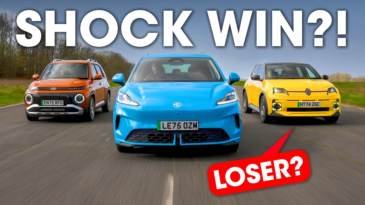 Renault 5 vs MG4 Urban vs Hyundai Inster review &ndash; a SHOCK result!?