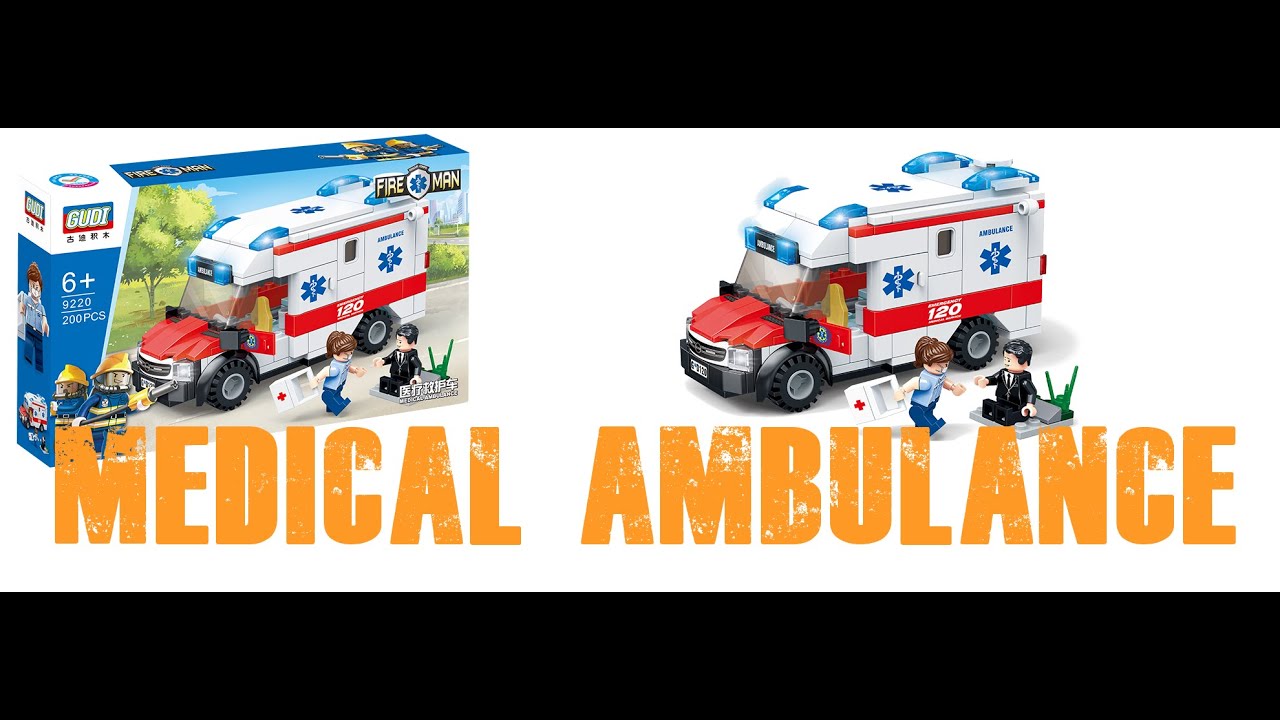 LEGO Medical ambulance 9220 - Brick Builder Creations GUDI