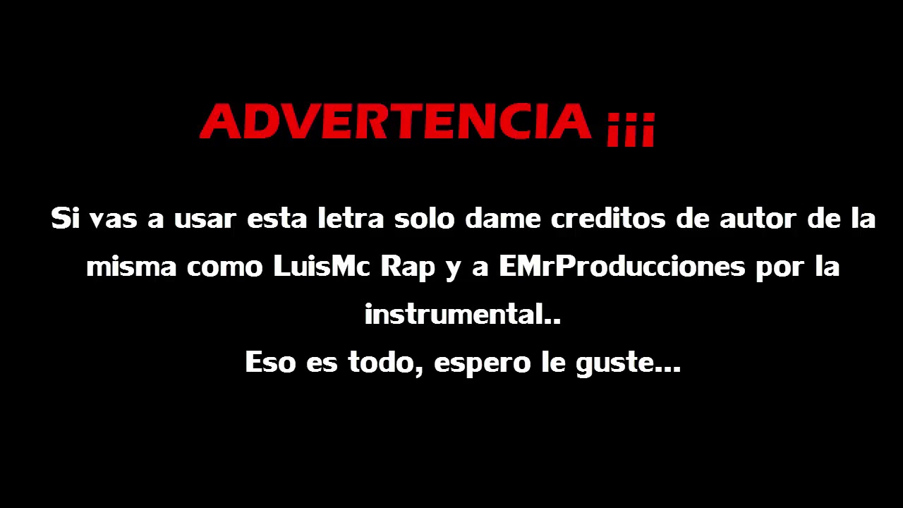 Para cuando te deje tu Novi@//letra de rap uso libre//LuisMc Rap