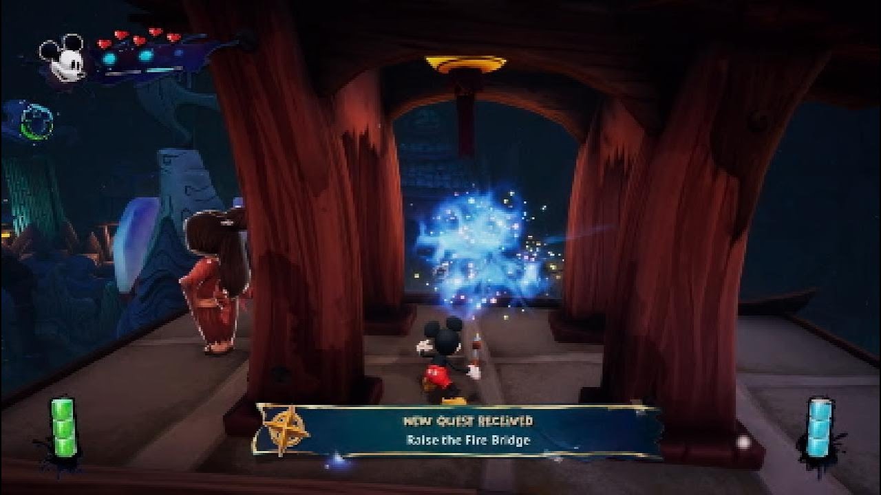 Epic Mickey Rebrushed Raise the Fire Bridge