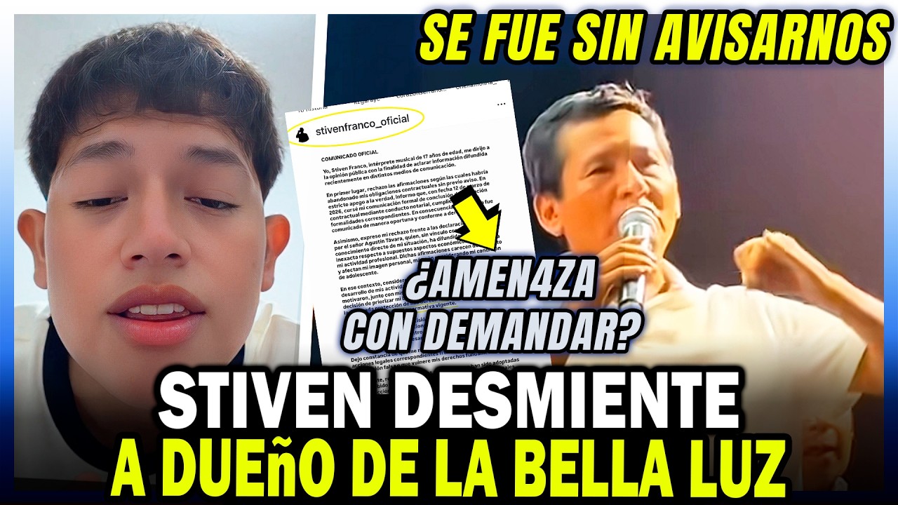 STIVEN FRANCO DESMIENTE a OSCAR CUSTODIO DUEÑO de LA BELLA LUZ tras DECLARACIONES  ¿QUIERE DEMANDAR?