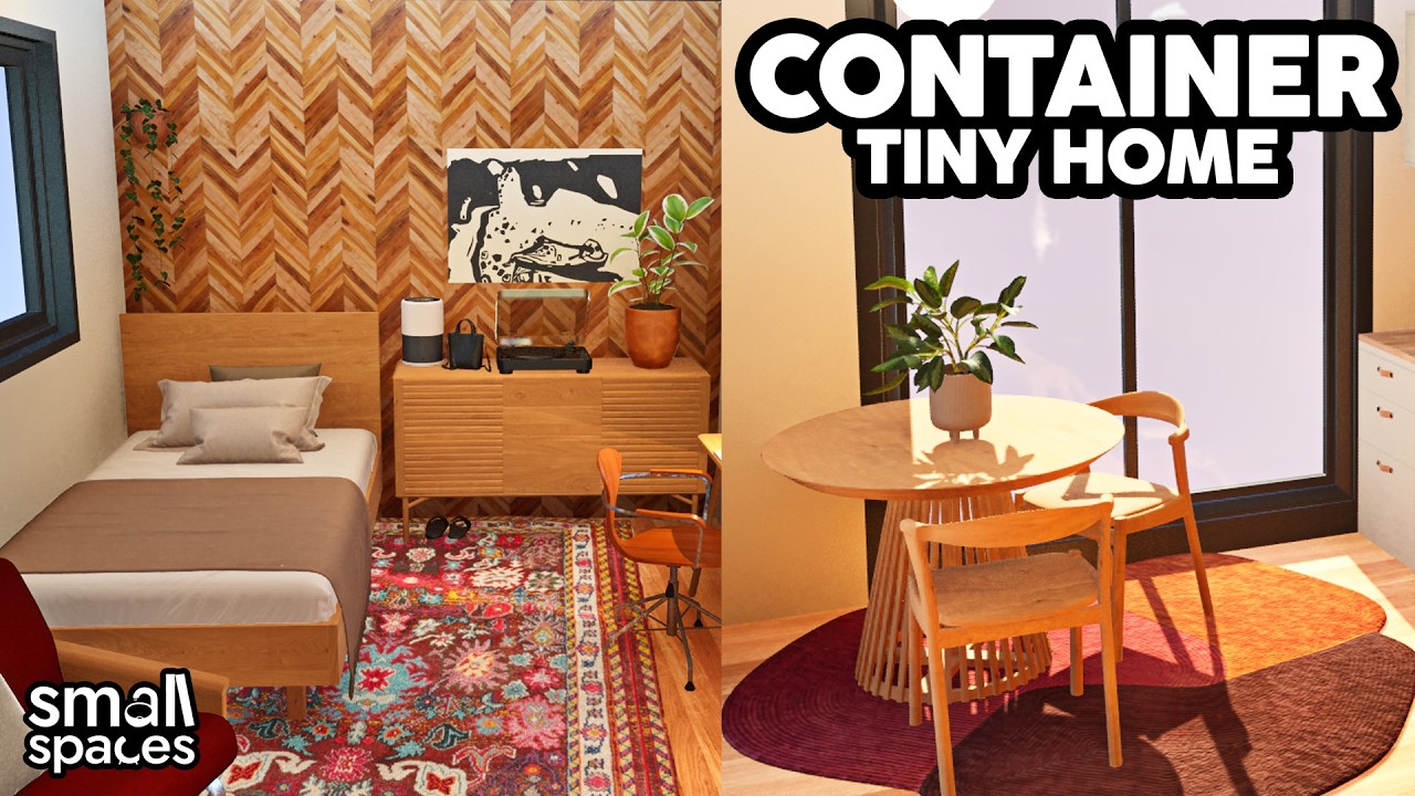 Decorating a Tiny Container Home // Small Spaces