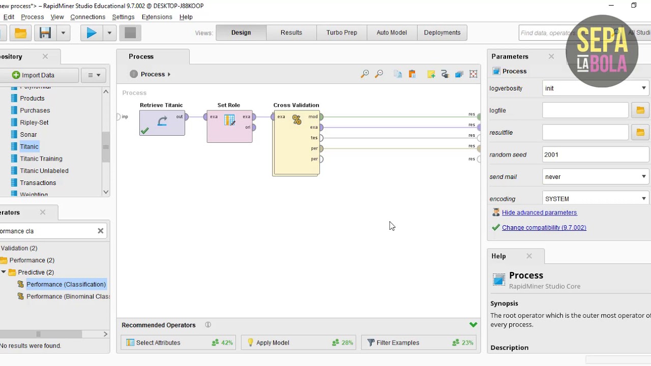 Sobrevivientes en el Titanic con Árboles de Decisión y RapidMiner
