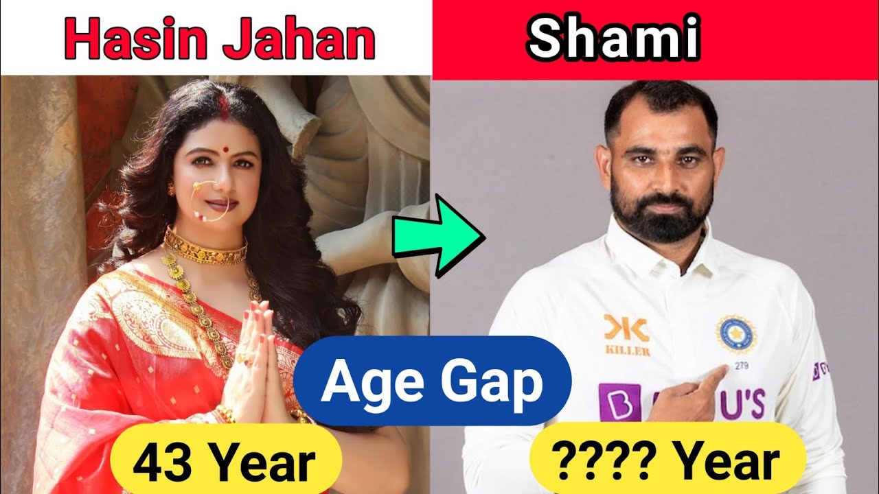 Mohammad Shami & Hasin Jahan age gap 2023, Mohammad Shami age 2023, Hasan Jahan age, #biographygyan