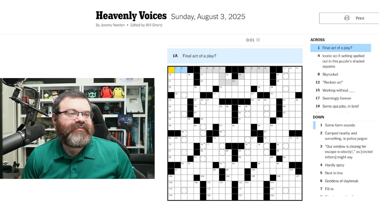Learning Crossword Week 63 | NYT Crossword Sunday Aug 3rd, 2025