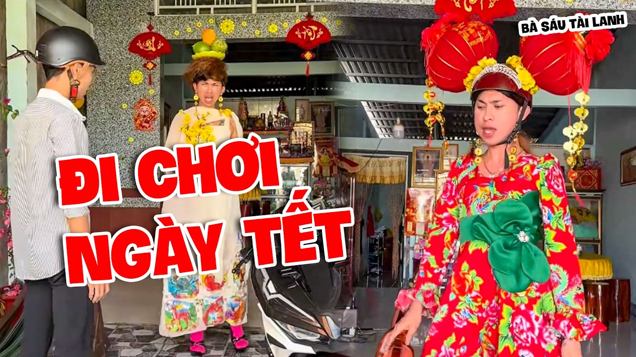 Những Bộ Đồ Chơi Tết Của Bà Sáu Khiến Ai Cũng Không Nhịn Nổi Cười  -  Bà Sáu Tài lanh