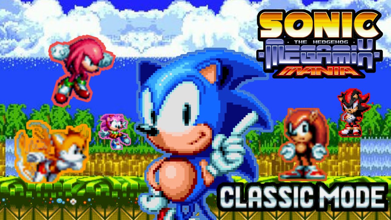 Jogando Sonic Megamix Mania 1.0 No Modo Clássico - [Sonic mania plus mods]