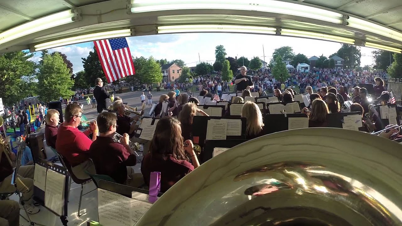 Downriver Community Band - Tuba Cam - July 4, 2014 - Star Spangled Banner (1 of 5)