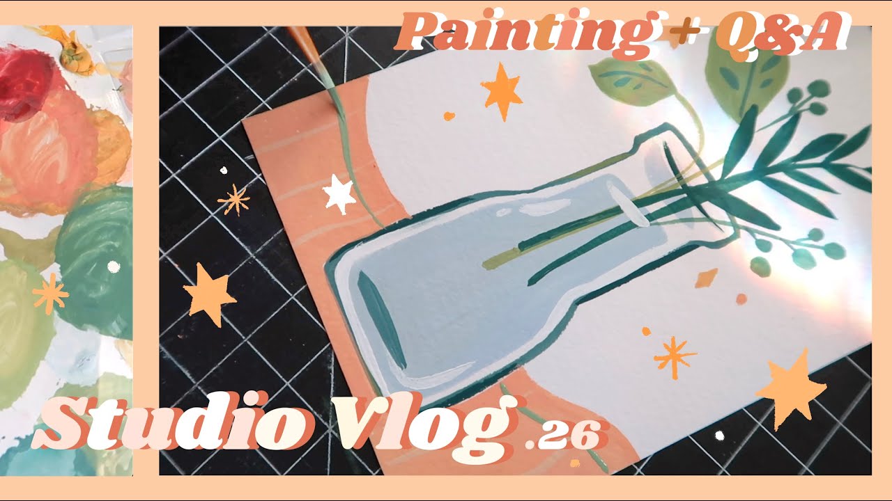 Studio Vlog✧26: Q&A + Painting in Last Weeks of 2020! ✶