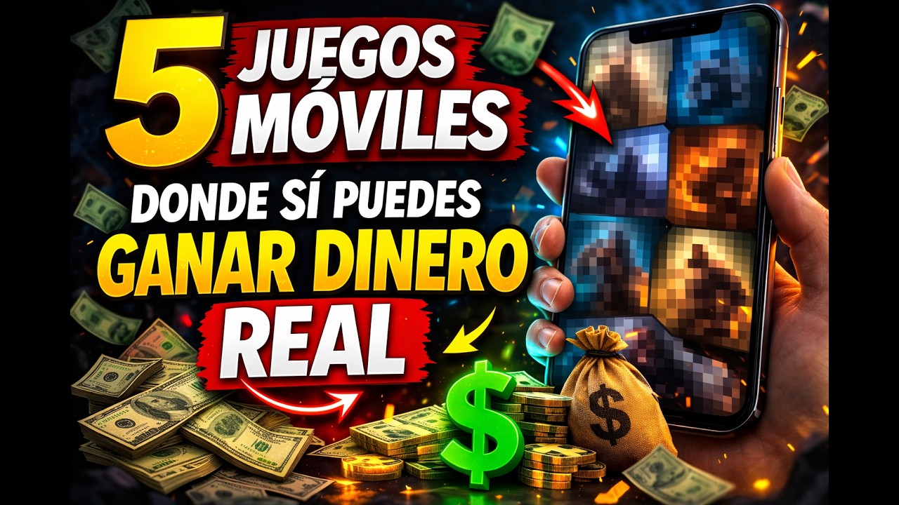 5 Juegos M&oacute;viles que Pagan Dinero REAL en 2026 (No Son NFT)
