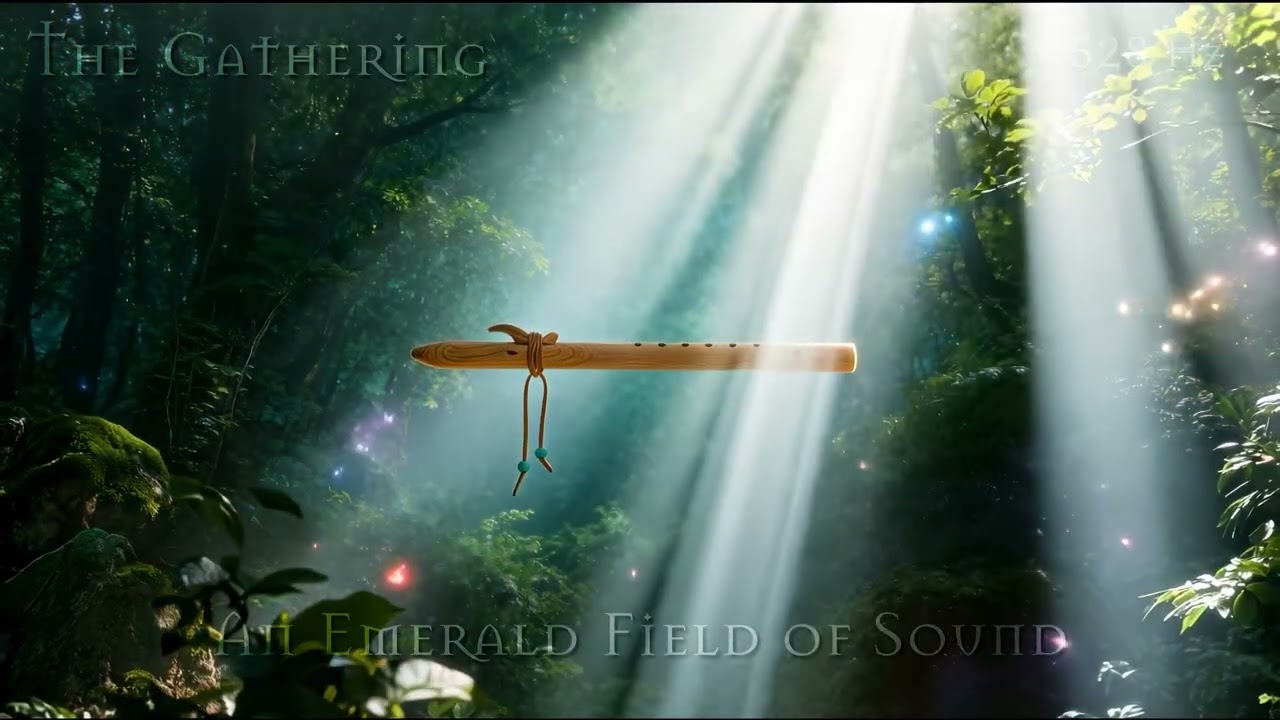 An Emerald Field of Sound - 528 Hz Healing Energy Frequency with Native American Flute