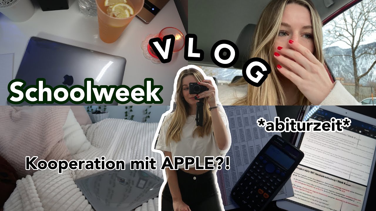 eine Schulwoche in der Abizeit😓🤍| Kooperation mit Apple, lernen | jennybelly
