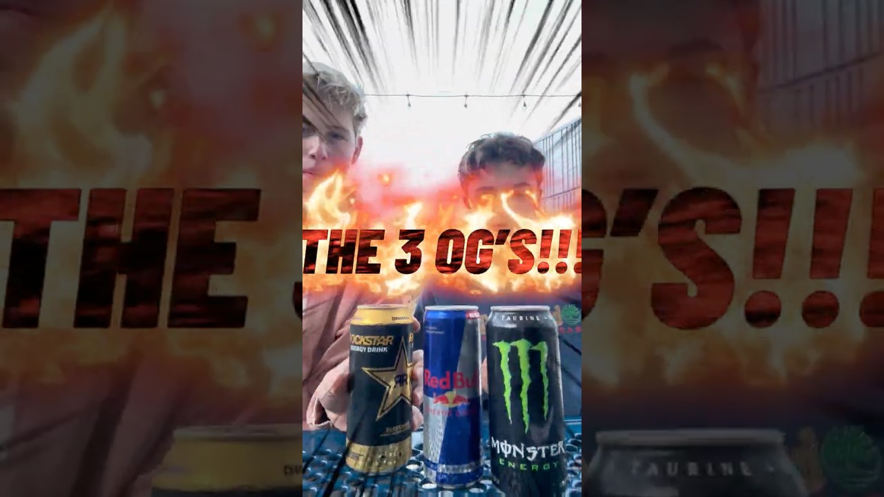 The 3 OG&rsquo;s TASTE test!! #redbull #monster #rockstar #reviews #og #energydrink #notgood #good