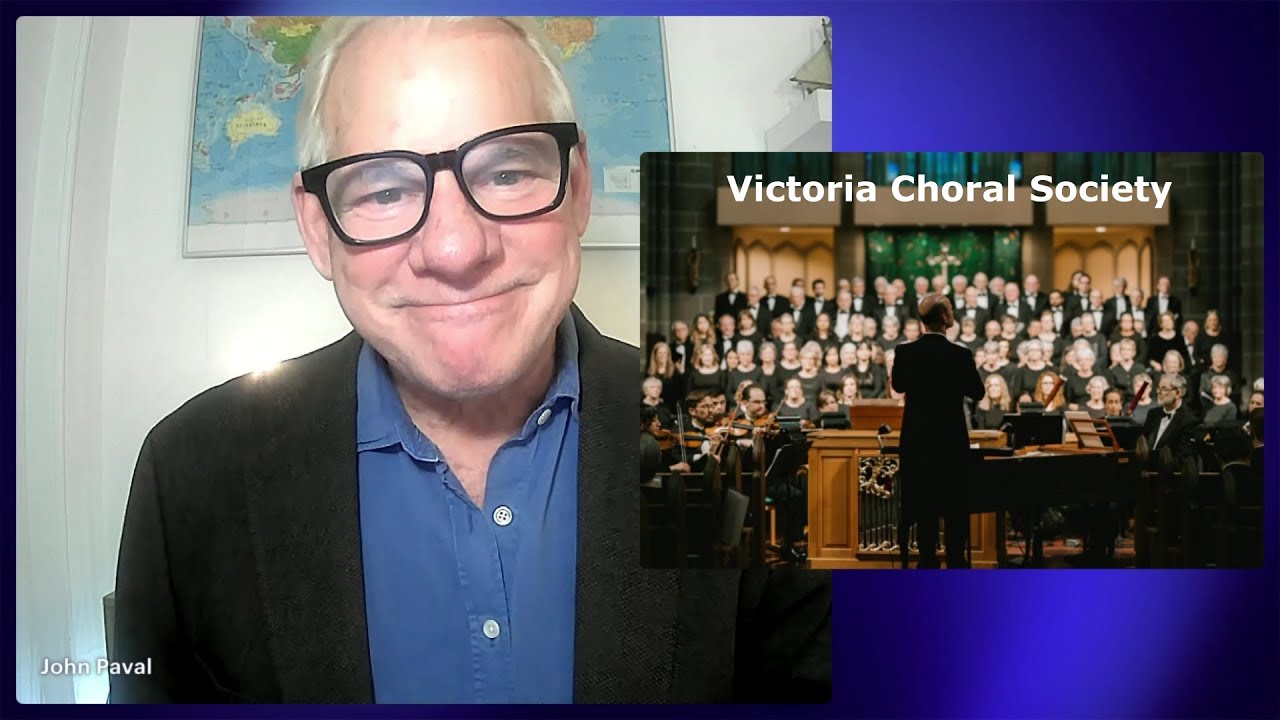 Victoria Choral Society LIVEstreams classic and contemporary sacred works Nov  8th