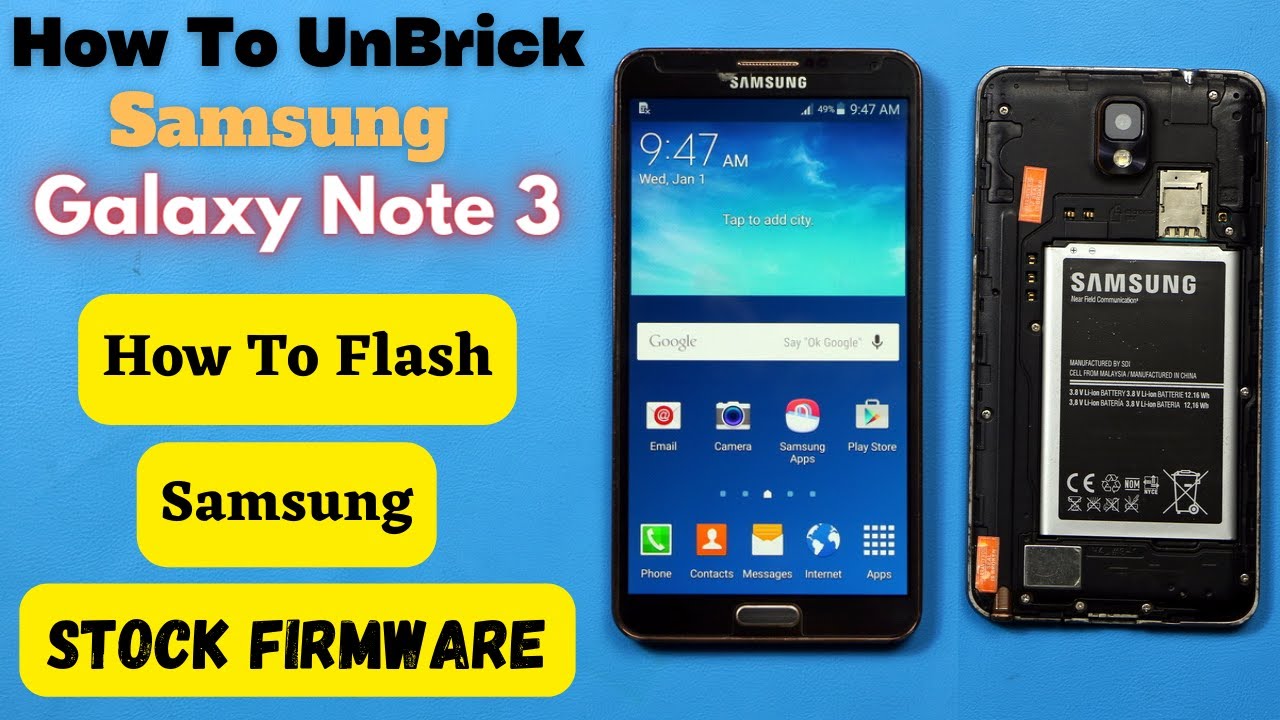 Galaxy Note 3: как восстановить заводскую прошивку Flash