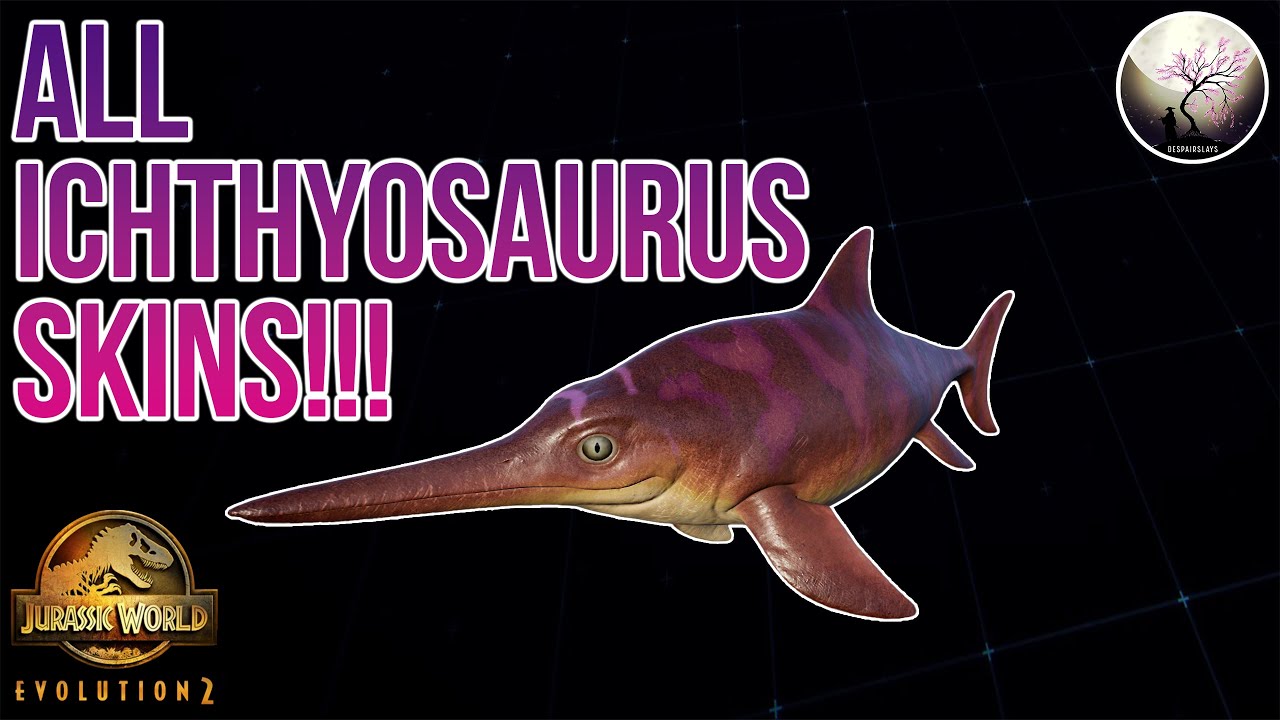 ALL ICHTHYOSAURUS SKINS SHOWCASE!!! - Jurassic World Evolution 2
