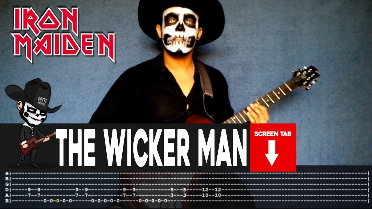 【IRON MAIDEN】[ The Wicker Man ] cover by Masuka | LESSON | GUITAR TAB