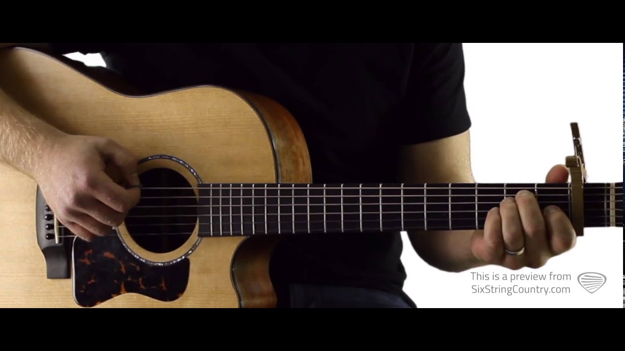 Diamond Rings & Old Bar Stools - Guitar Lesson and Tutorial - Tim McGraw