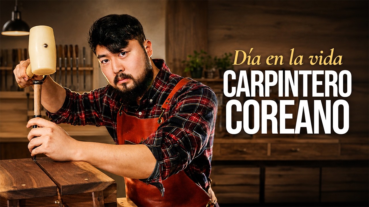 Un día en la vida de un CARPINTERO COREANO 🇰🇷