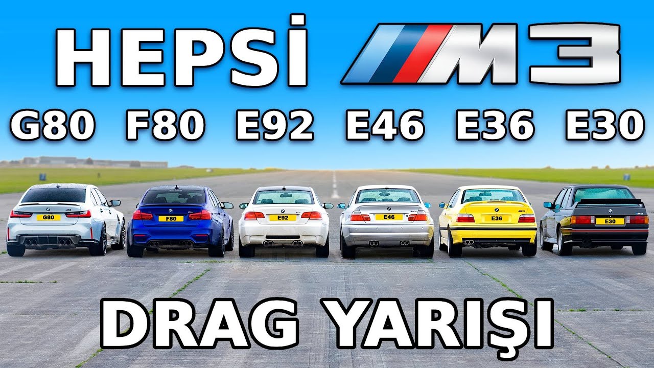 BMW M3 Jenerasyonları DRAG YARIŞI