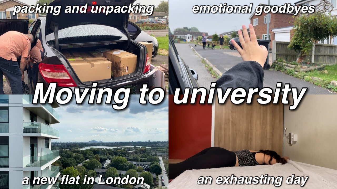 Moving to university || living in a new London flat, unpacking & an emotional goodbye