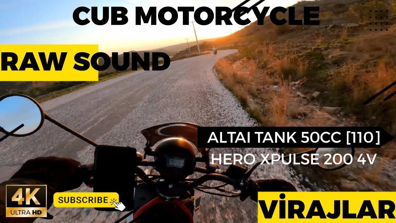 Altai Tank 50cc [110] ve Xpulse 200 4V Dağ Yollarında Virajlar | Sadece Motor Sesi
