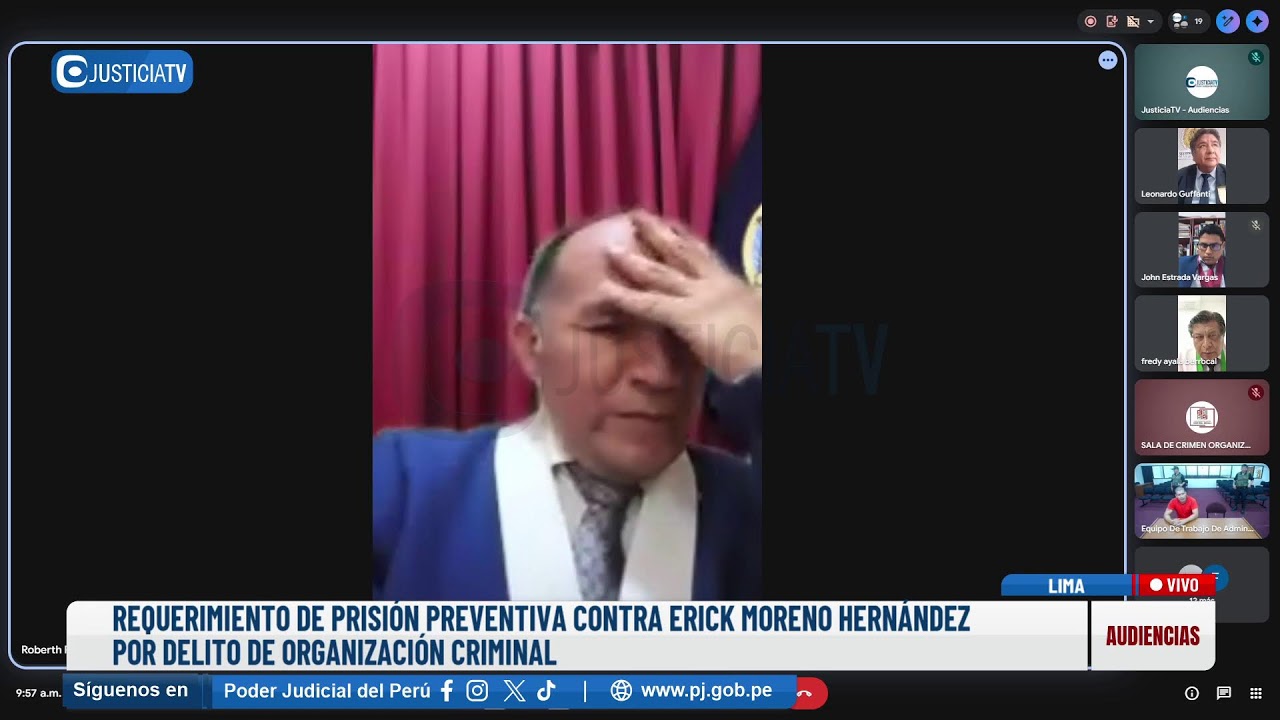 🔴#EnVivo | REQUERIMIENTO DE PRISIÓN PREVENTIVA CONTRA ERICK MORENO HERNÁNDEZ