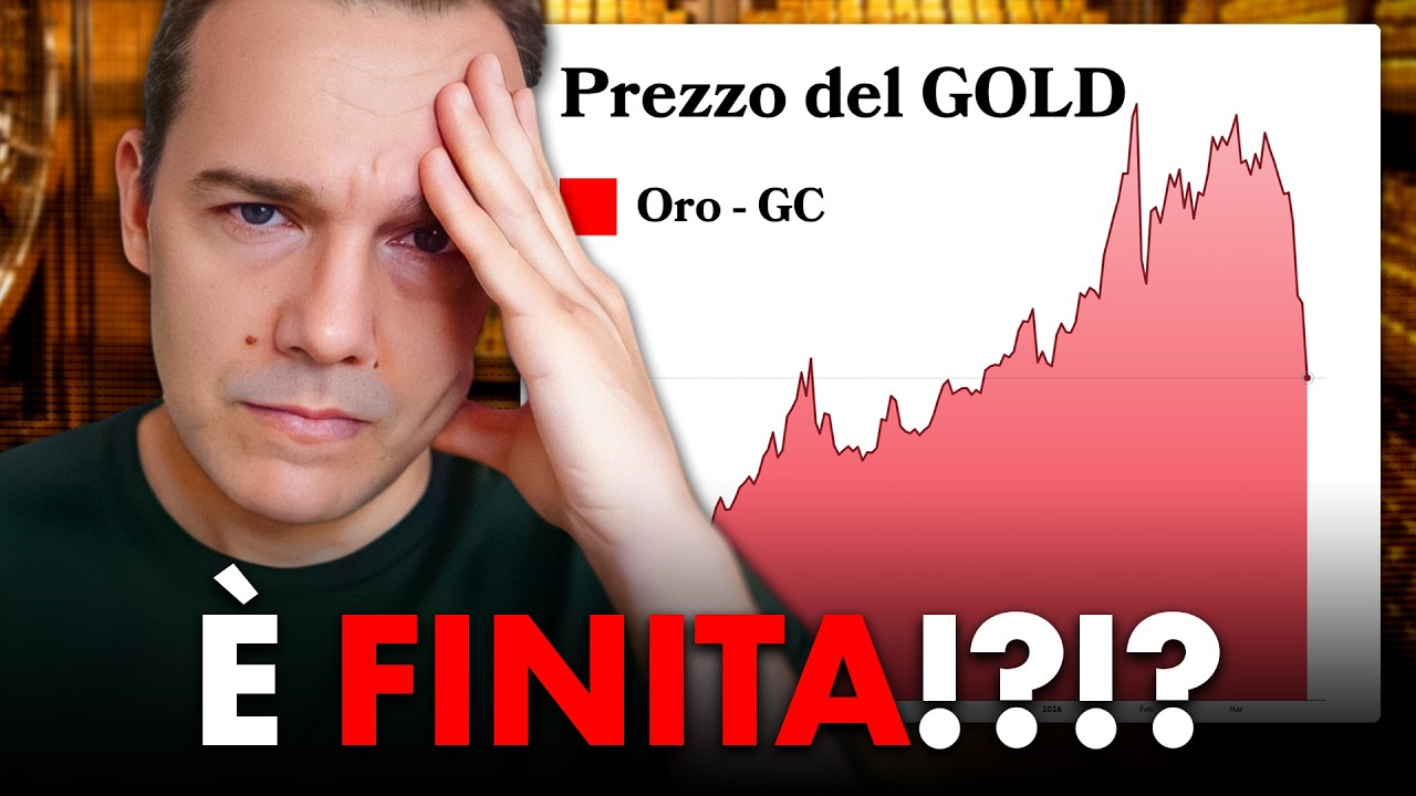 Crash dell'ORO: non PROTEGGE piu' il Portafoglio (non Fare ERRORI, guarda il VIDEO)
