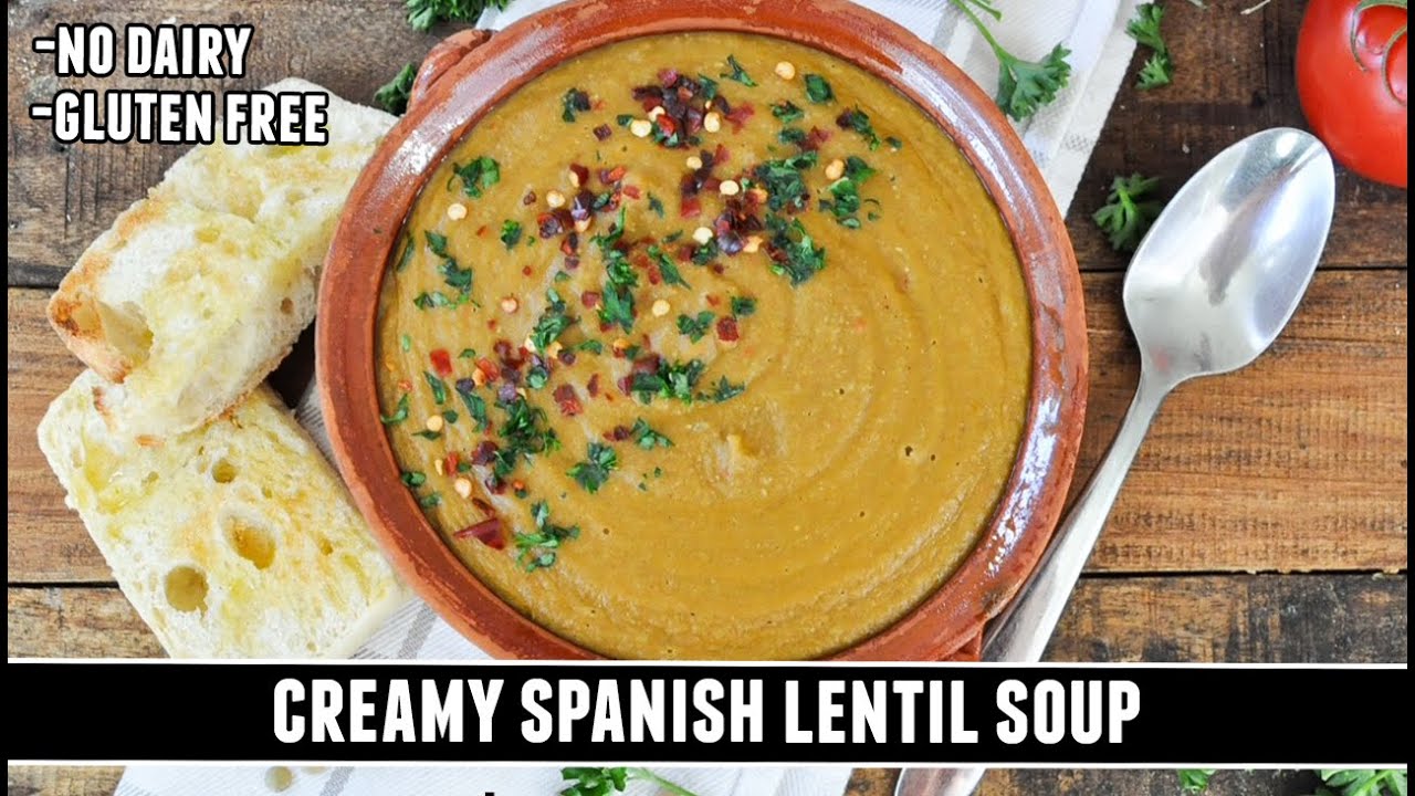 CREAMY Spanish Lentil Soup | HEARTWARMING One-Pot Recipe