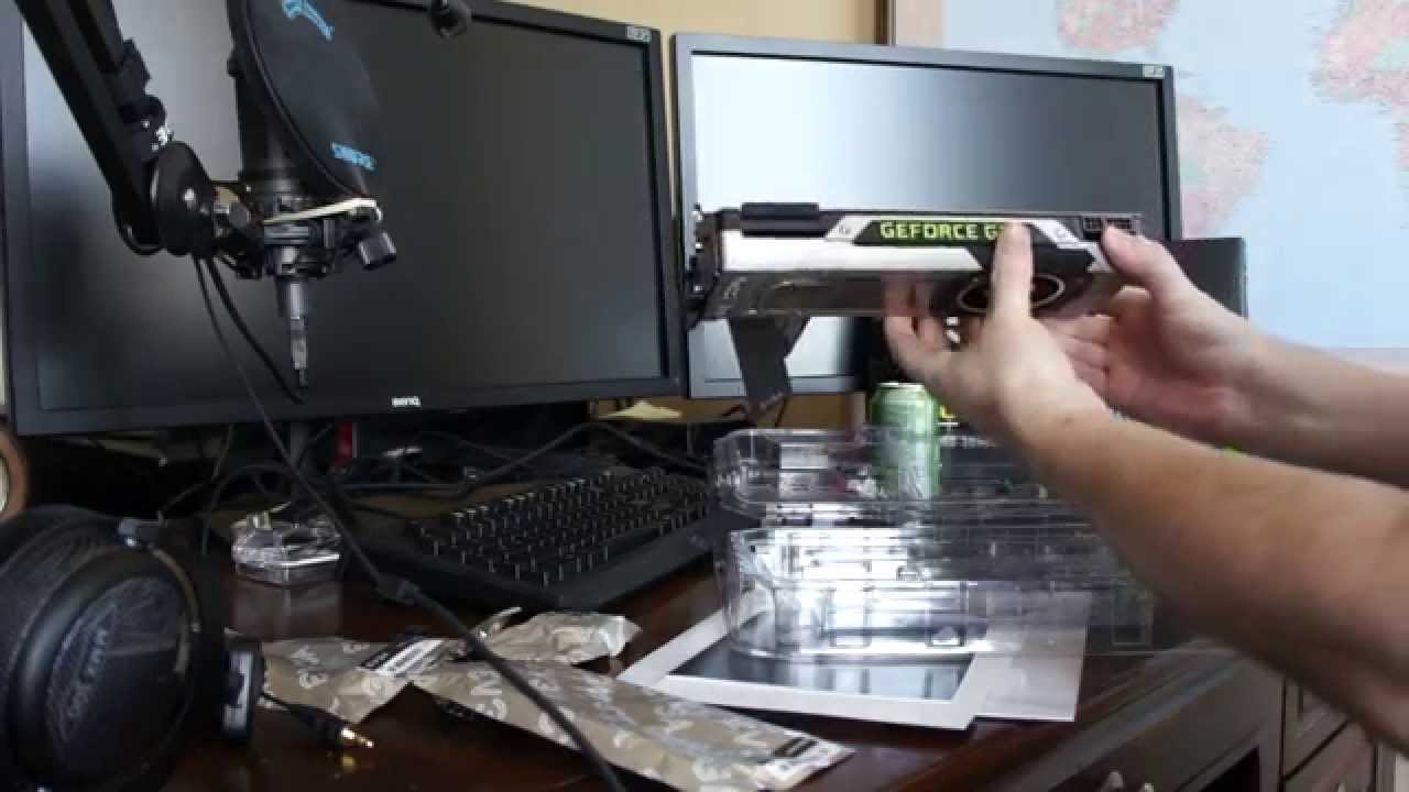 VLOG: обзор EVGA Nvidia GTX 980ti (распаковка, установка, разгон карты)
