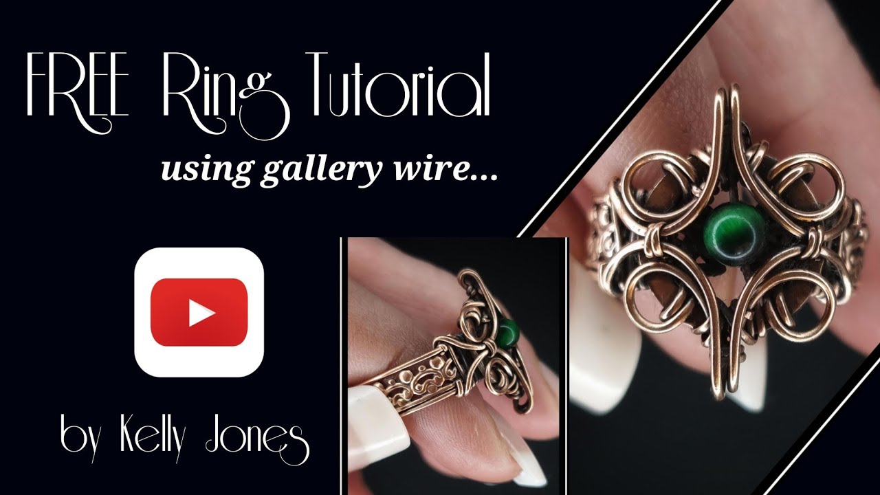 Wire Wrap Ring With Gallery Wire - tutorial.