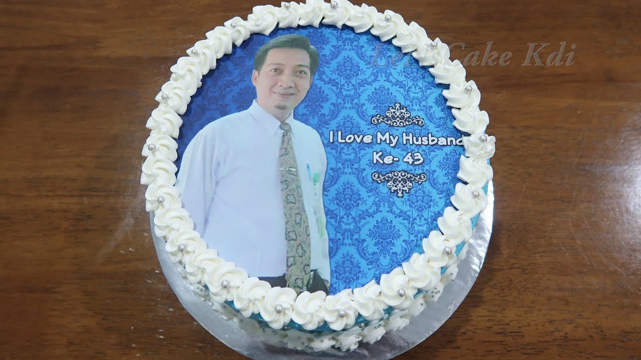 Kue Ulang Tahun Sederhana 🍰 Dekorasi Kue Ultah Foto Edible Cake Tart