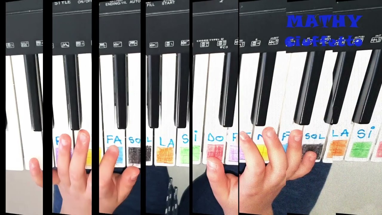 Leggerezza -Tutorial pianoforte facile - Mathi Ciuffetto  ,pianoforte per bambini e per principianti