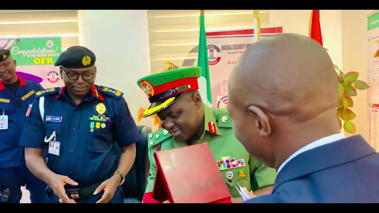 DG NYSC VISITS CG NSCDC