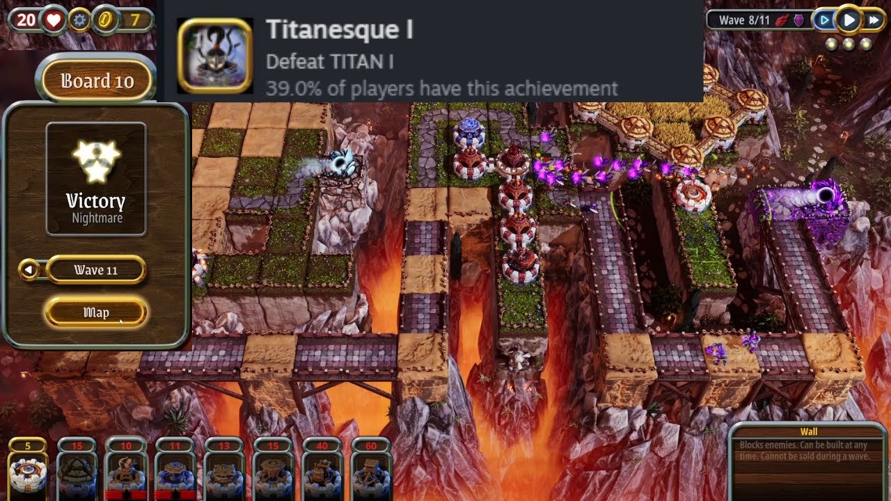 Artisan TD: Board 10 [Nightmare Full Health ❤️ 3 Stars ⭐][Titanesque I]