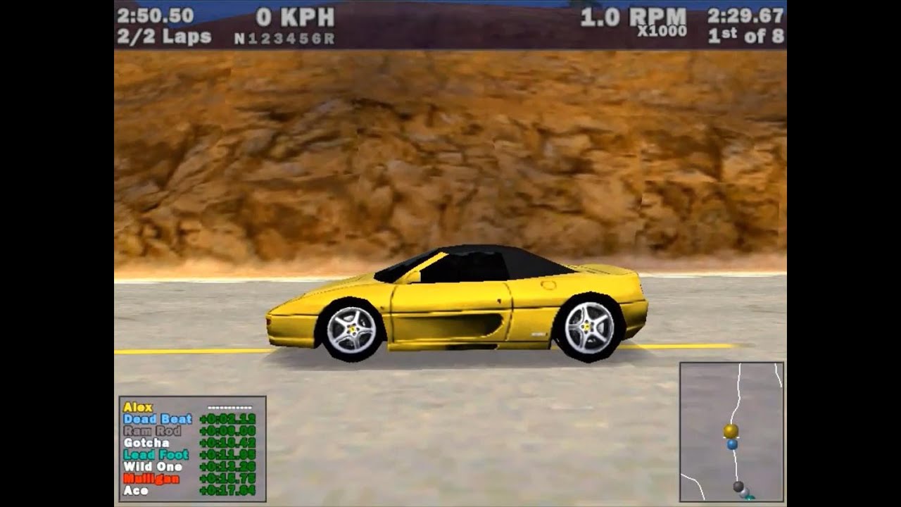 Ferrari 355 Spider - NFS3HP - Redrock Ridge