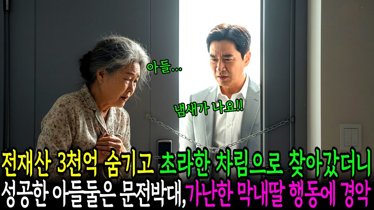 3천억 숨기고 초라한 차림으로 갔더니 성공한 아들둘은 문을 닫았고 가난한 막내딸만 문을 열었다.자산가 어머니의 비밀 상속 시험ㅣ노후사연ㅣ감동사연ㅣ인생사연ㅣ 사연라디오 | 오디오북