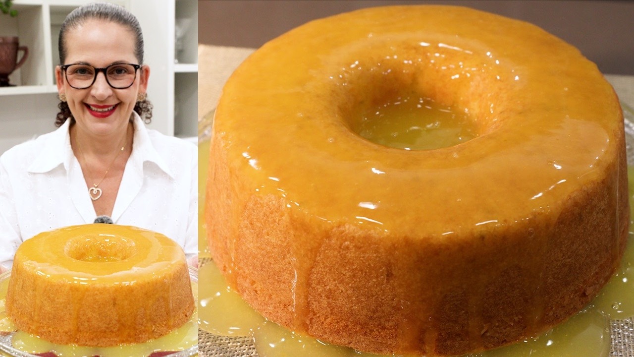 BOLO DE LARANJA FOFINHO E F&Aacute;CIL COM CALDA DE LARANJA - Isamara Am&acirc;ncio