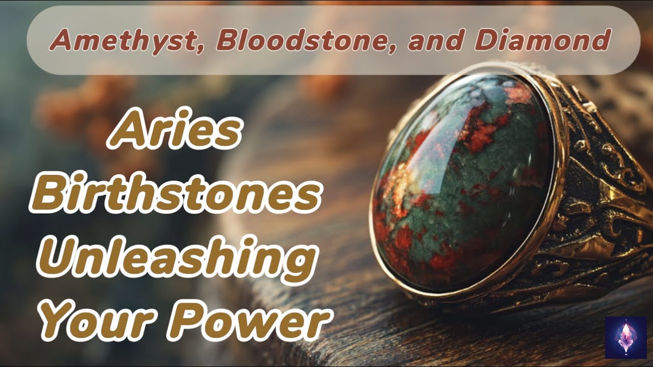 Aries Birthstones: Unleashing the Power of Amethyst, Bloodstone, and Diamond ✨💎#birthstone #aries